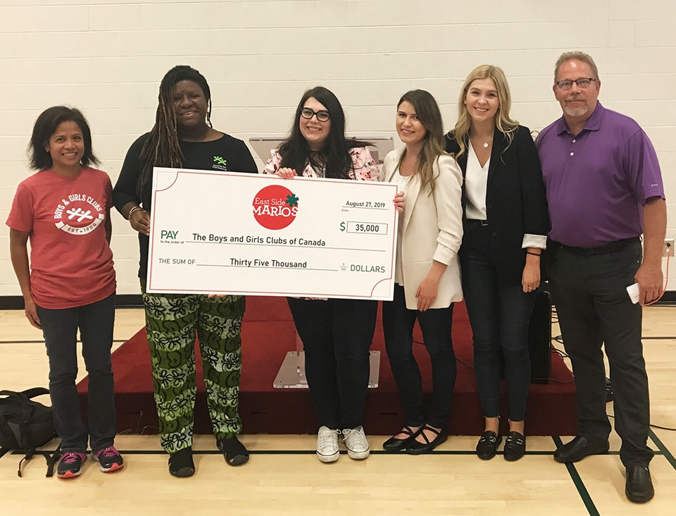 Boys and Girls Clubs of Canada donation
