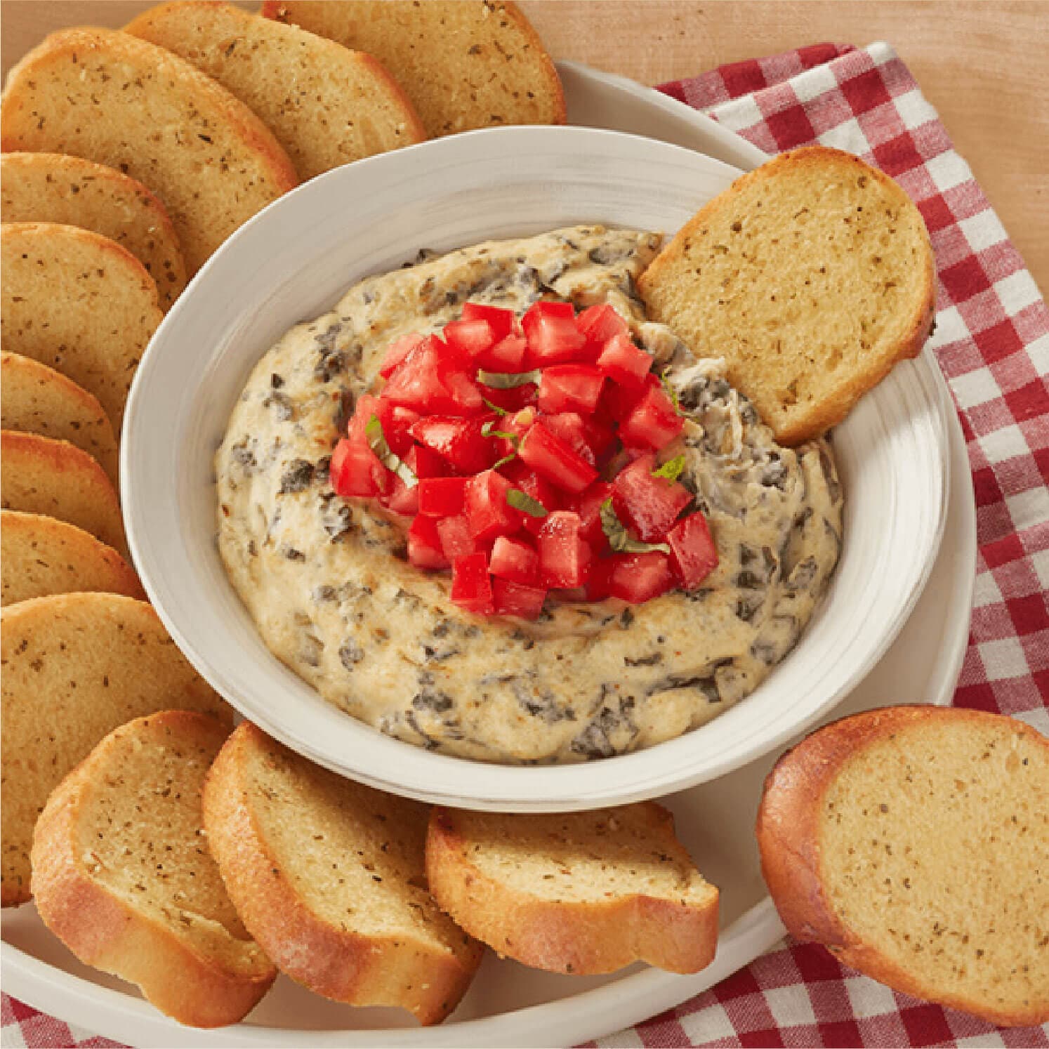 TREMPETTE AU FROMAGE ET AUX ÉPINARDS 