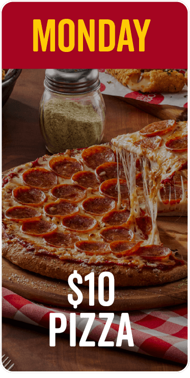 Monday Dollar 10 Pizza