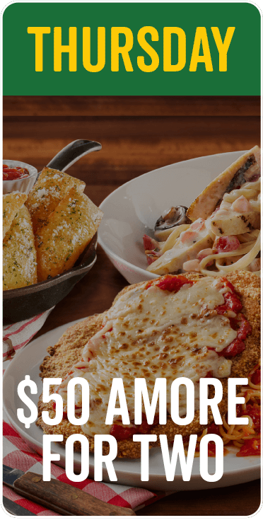 Thursday Dollar 50 Amore for two