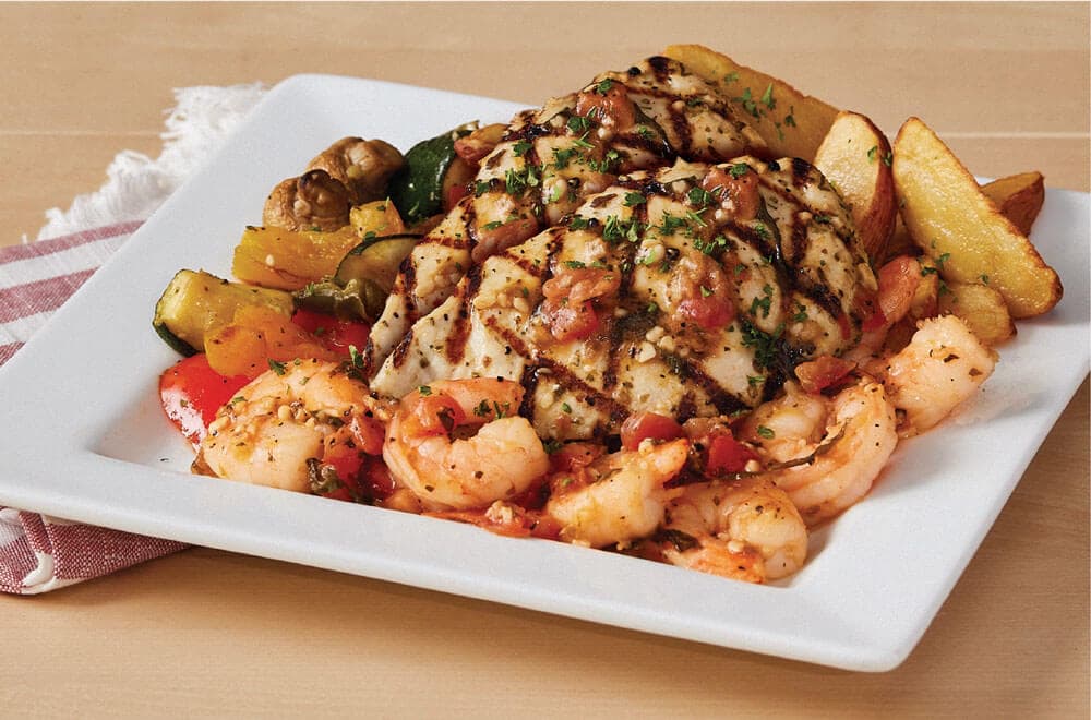 Chicken and Shrimp Scampi