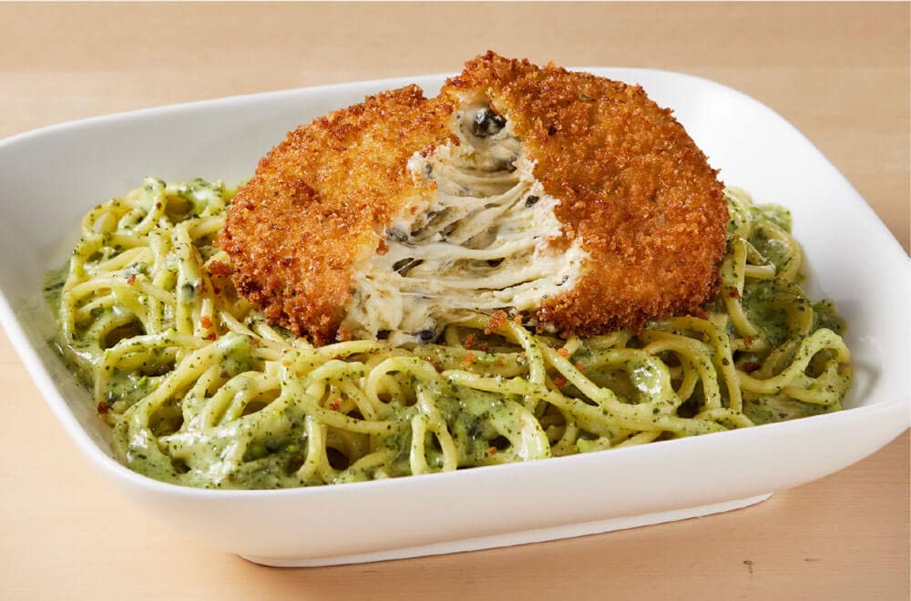 Five Cheese Fritti Double Pesto Spaghetti